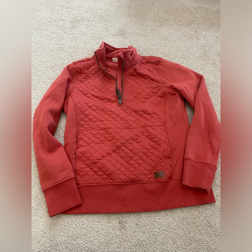 LL Bean quarter zip quilted sweatshirt XS Petite